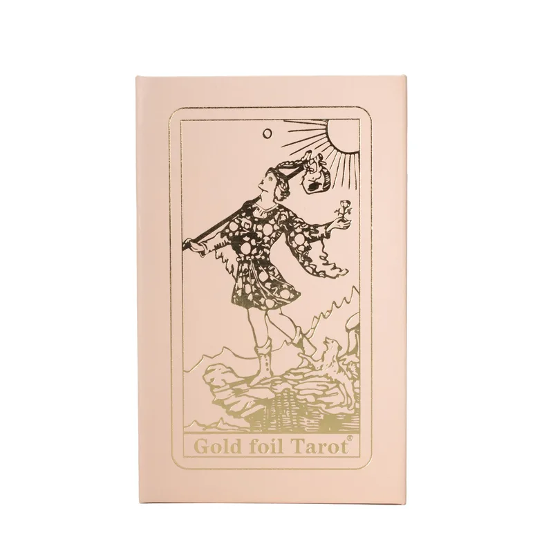 Pink Scatola Ruby Foil Tarot Card Gift Scatola Set with booklet