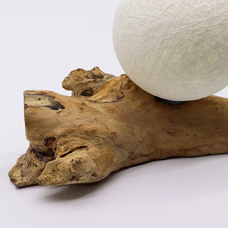 DriftGlow Lamp Cotton Luna Ivory Shade — foto 1