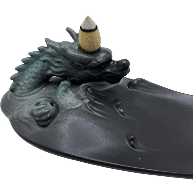 Backflow Incenso Bruciatore Dragon in Pool with Surprising Details — foto 1