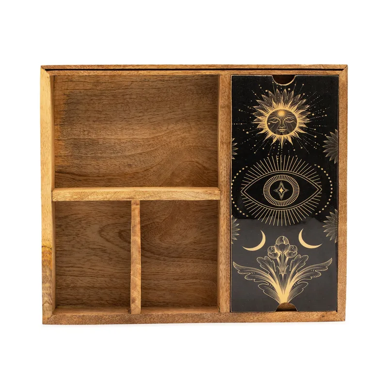 Four Section Tarot Scatola with Card Porta — foto 1