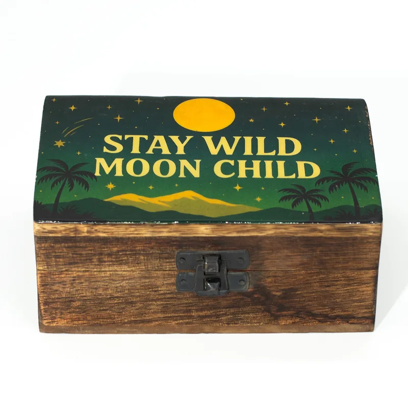 Medium Enamelled Scatola Stay Selvatico Moon Child