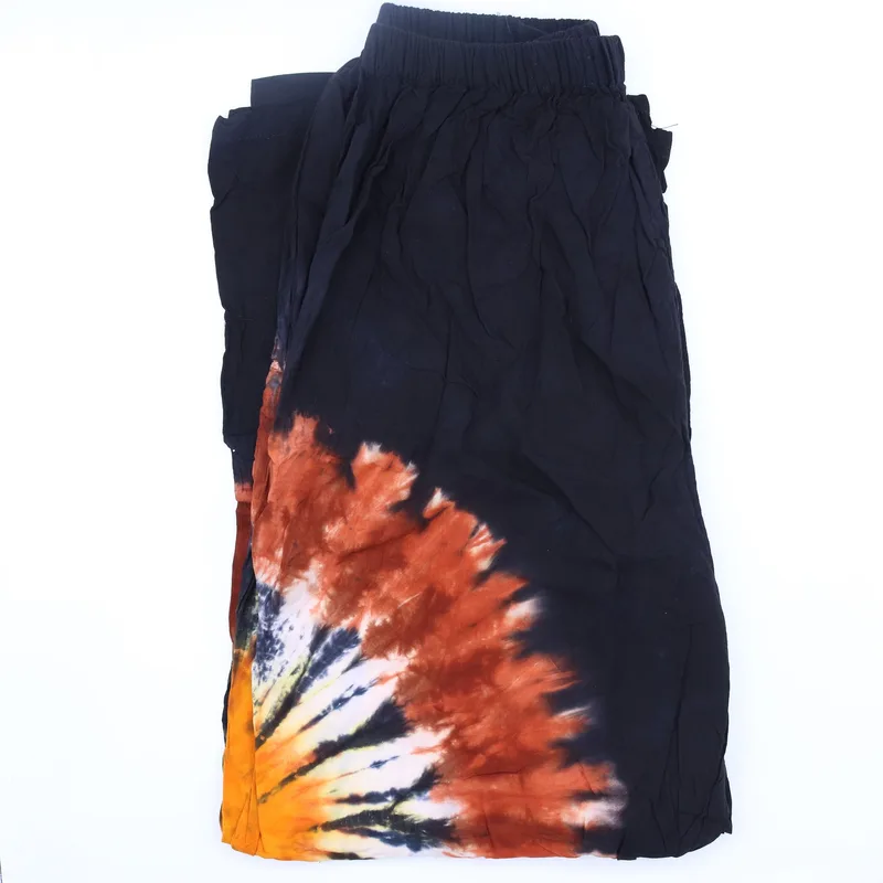 Japanese Style Lounge Pants Nero Chocolate & Arancia M — foto 2