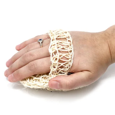 Sisal Sponge and Scrub - Soft Round Exfoliating Cushion — foto 3