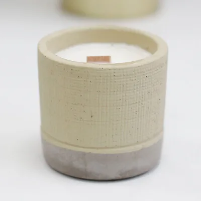 Pot Concrete Soy Candela - Grey - Coffee in the Club — foto 2