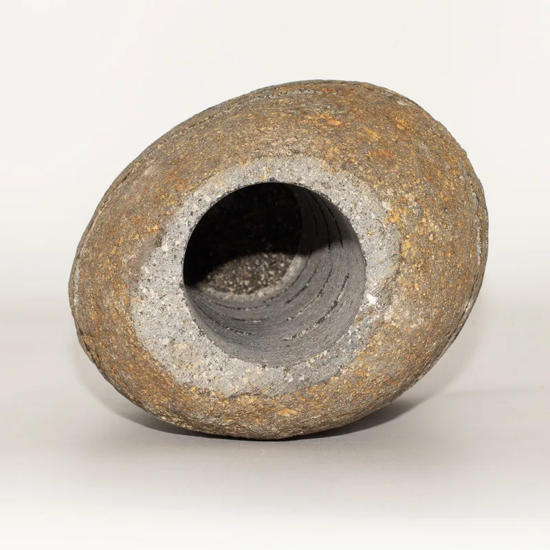 Naturale Riverstone Candela Porta Standing Stone Cut — foto 1