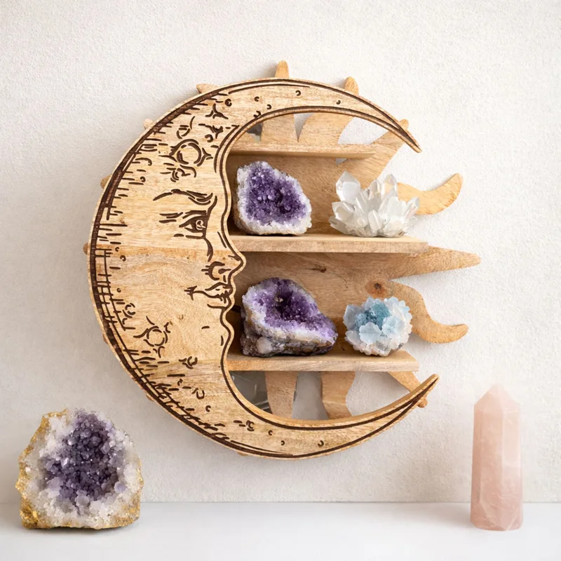 Sunrays & Moon 3 Tier Wall Shelf — foto 2