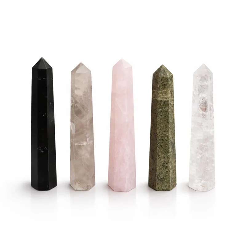 Gemstone Six Face Obelisk Point approx 11cm Smoky Quartz — foto 1