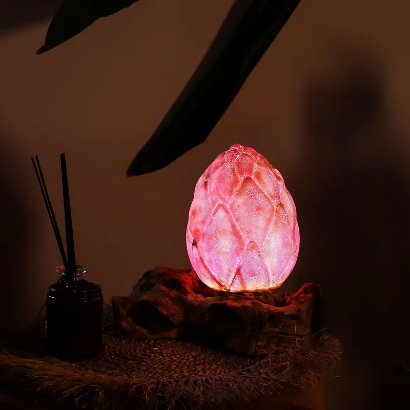 DriftGlow Lamp Crackle Lotus Fiore Shade Purple — foto 5