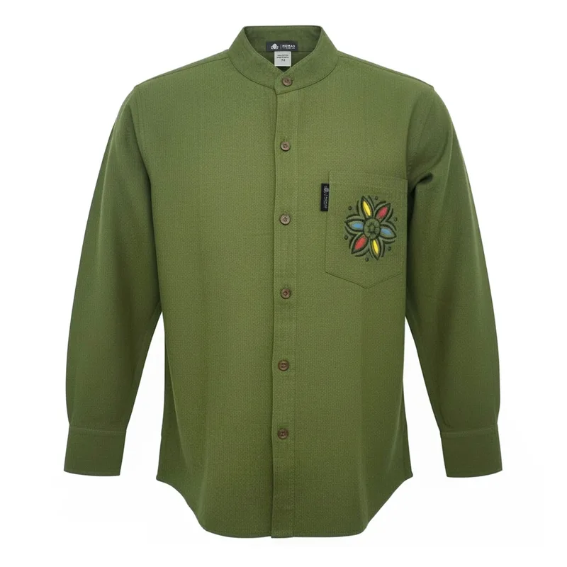 Nomad Sari Kathmandu Shirt Forest Verde Large — foto 3