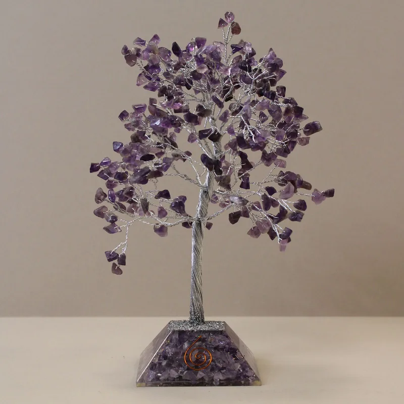 Gemstone Albero with Organite Base - 320 Stone - Amethyst — foto 2