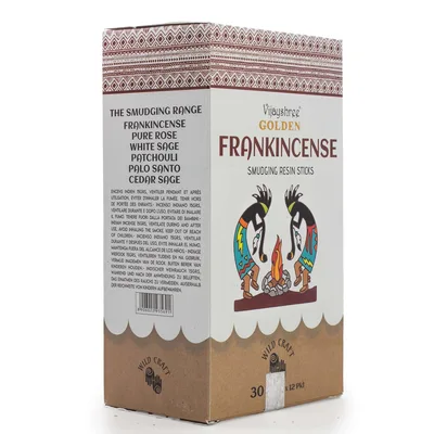 30g Golden Frankincense Smudging Resin Sticks (6s) — foto 3