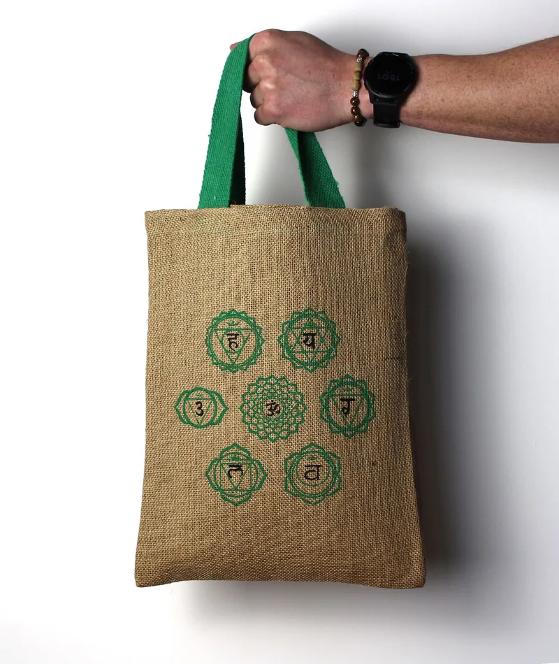 Jute Tote Bag - Mystic designs - Mandala Rosa — foto 4