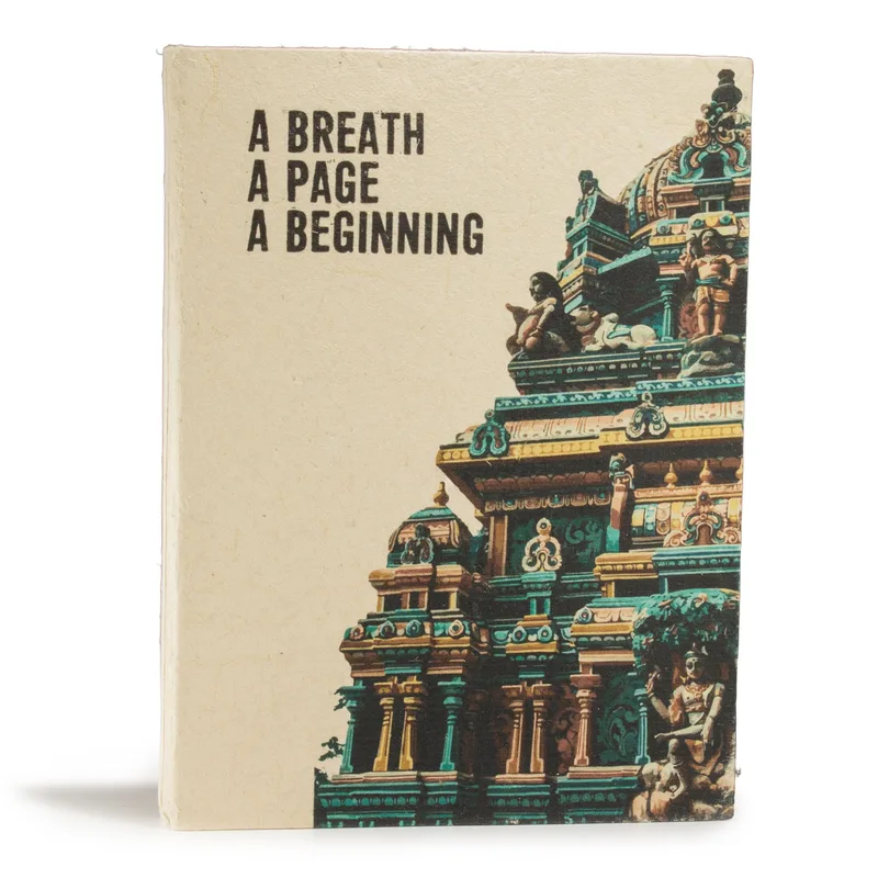 Lrg Lokta Inspiration Notebook (21x15cm) - 45 leafs - A Breath - inc bookmark — foto 1