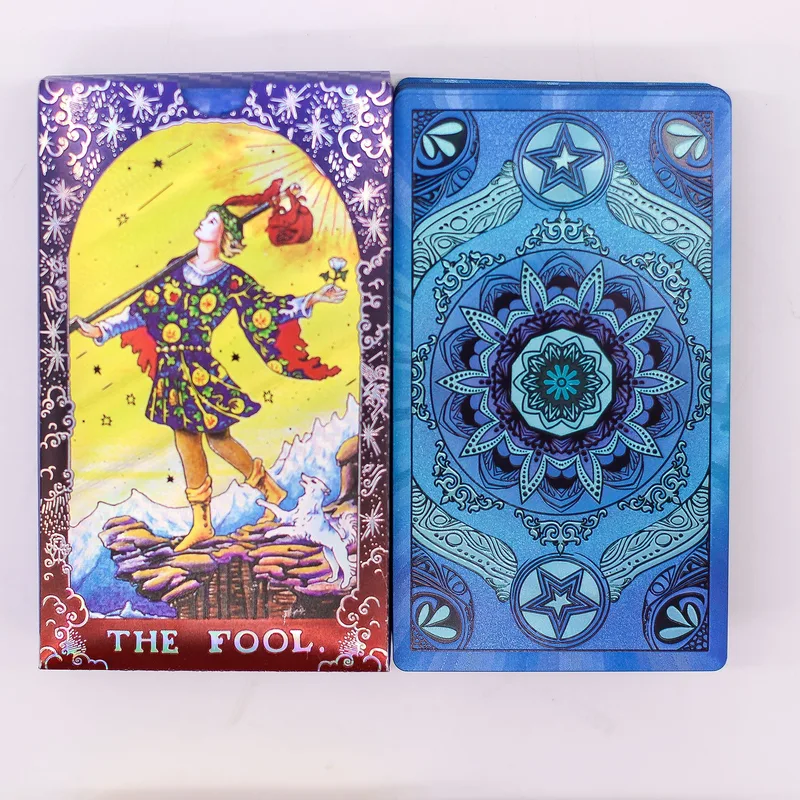 Blu Foil Tarot Card Set Mandala with booklet — foto 5