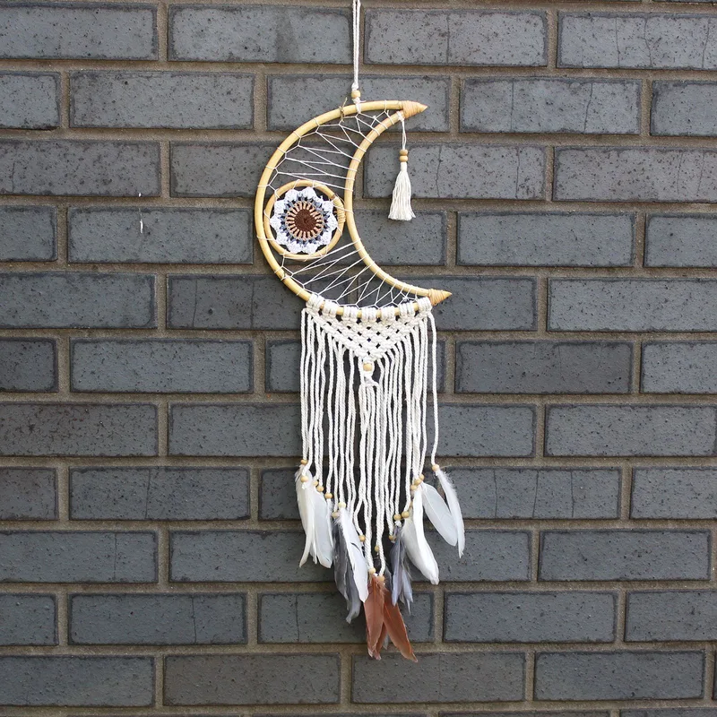 Protection Dream Cather Macrame Moon Assorted Colours — foto 2