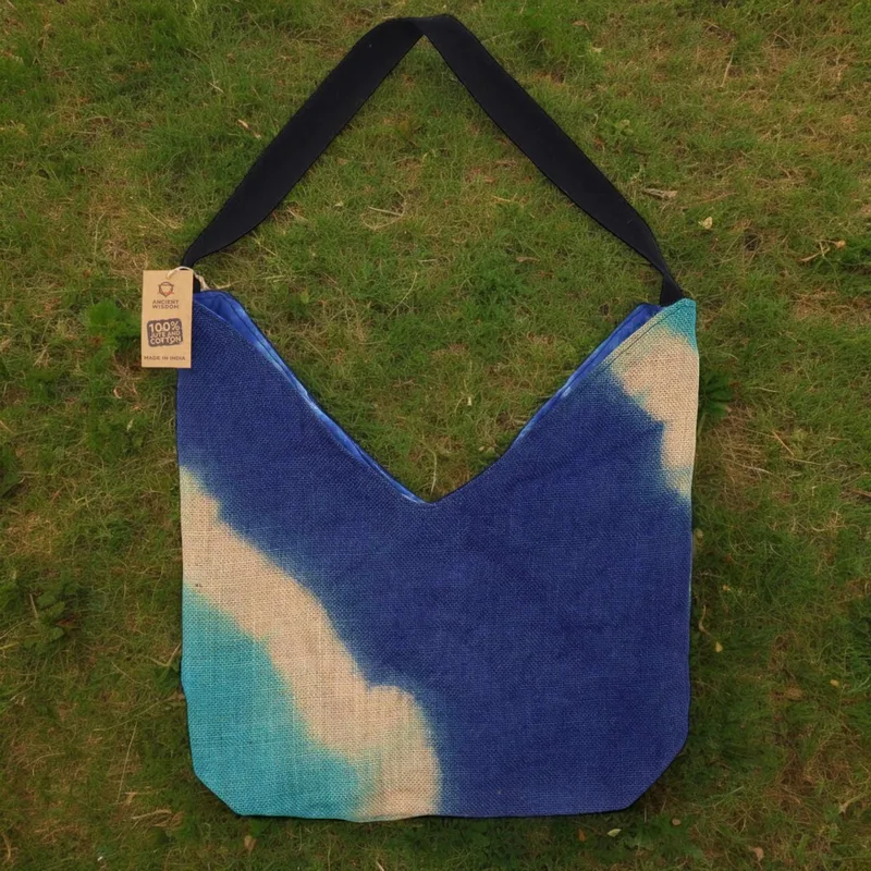 Soft Blend Shoulder Tote Denim Blu — foto 2
