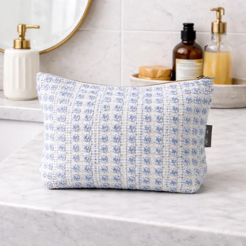 Nomad Sari Indian Jacquard Toiletry Bag Indigo Echo — foto 6