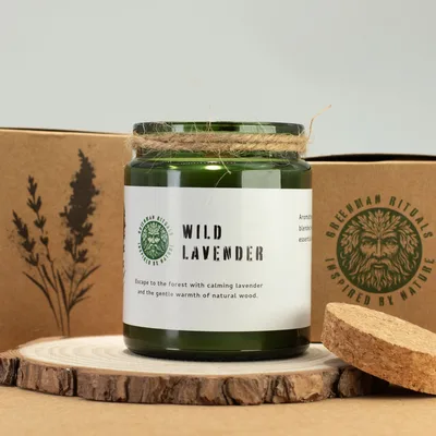 Greenman Woodwick Soy Candela Selvatico Lavanda — foto 1