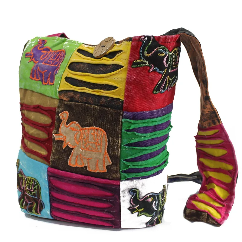 Ethnic Sling Bag Chocolate / Elephant — foto 2