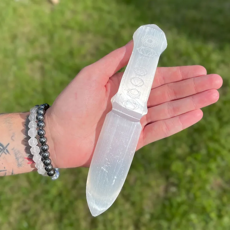 Selenite Ritual Knife Chakra — foto 3