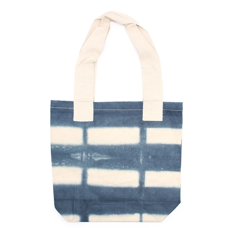 Naturale Tye-Dye Cotton Bag 38x42x12cm Grey Blocks Naturale Handle