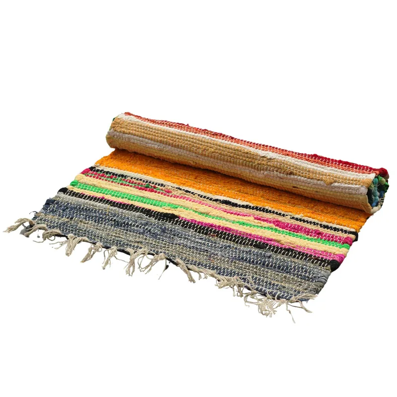 Large Rag Rug 150x90cm premium quality Rainbow Colours — foto 3
