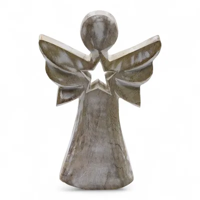 Mango Legno Angel - Whitewash with Star Cut Out — foto 4