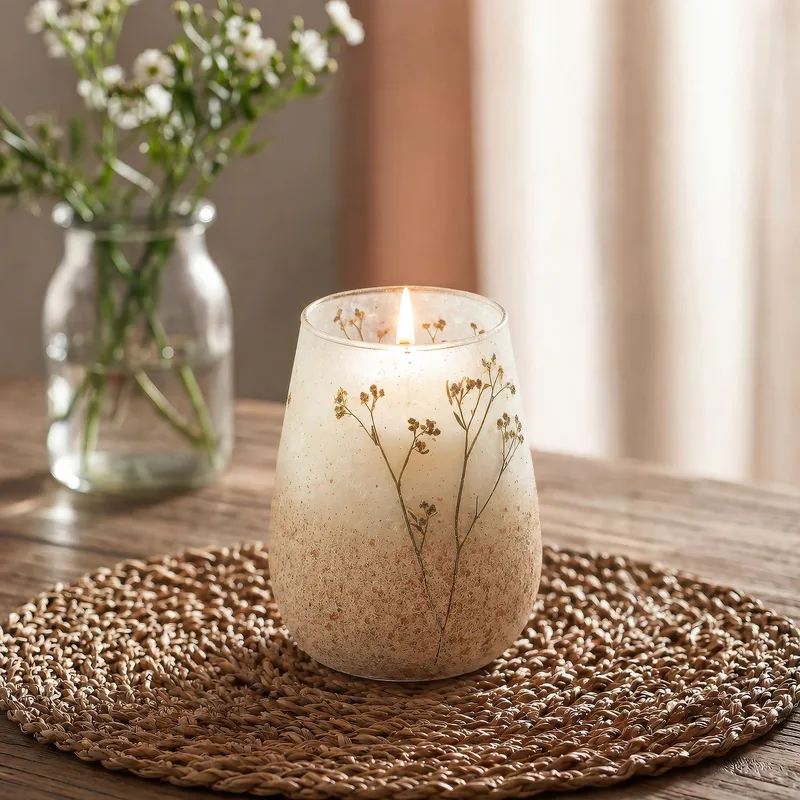 Tall Glass Jar Candele Wildlight Woods — foto 2