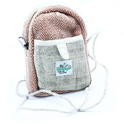 Borsa Rigida in Canapa per Cellulare con Cordino – Colore Casuale — foto 2
