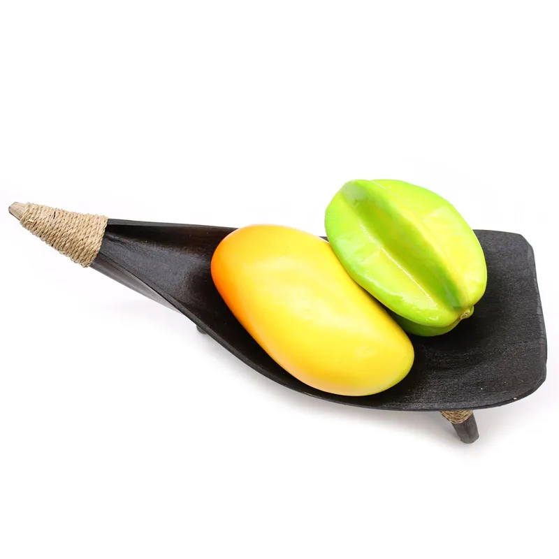 Coconut Leaf Fruit Bowl Set Chocolate — foto 2
