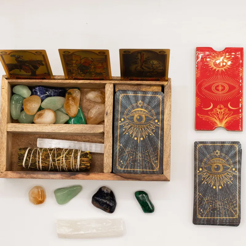 Three Section Tarot Scatola with Card Porta — foto 3