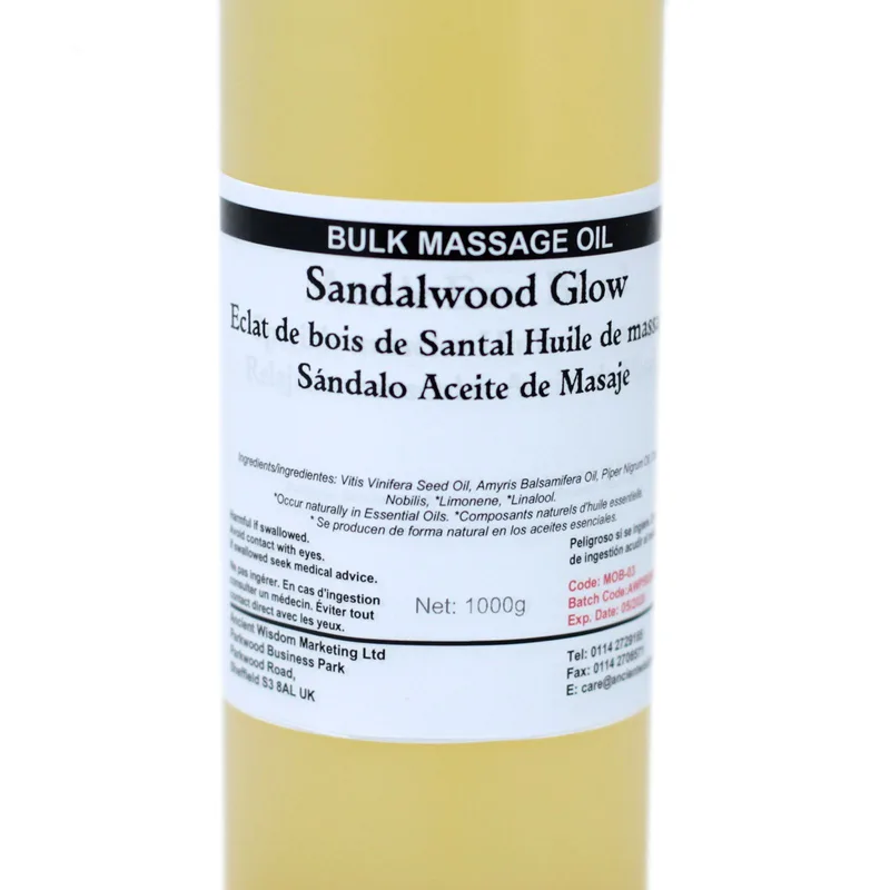 Sandalwood Glow 1Kg Massage Olio — foto 1