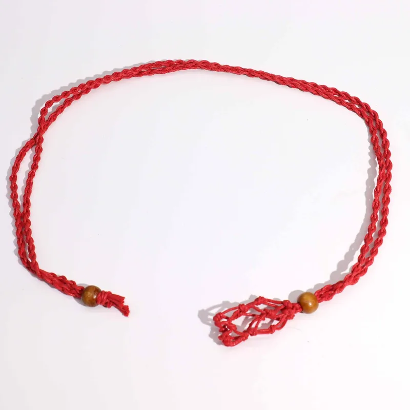 Crystal Gemstone Necklace Cord 45cm/18inch - Red — foto 5