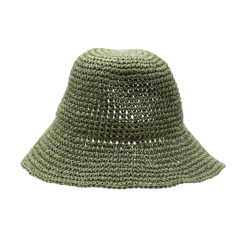 Nomad Sari Floppy Straw Sun Hat - Moss Verde — foto 1