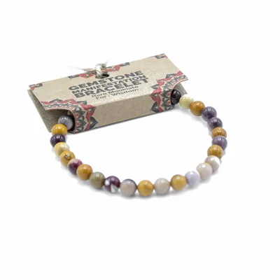 Gemstone Manifestation Bracelet - Rare Mookiate - Wisdom — foto 1