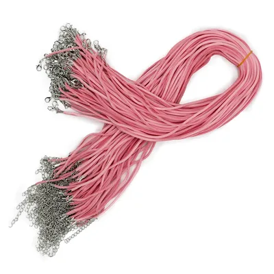 Packs Faux Suede Pendant Cords - 2.5mm x 55cm - Pink A064 — foto 1