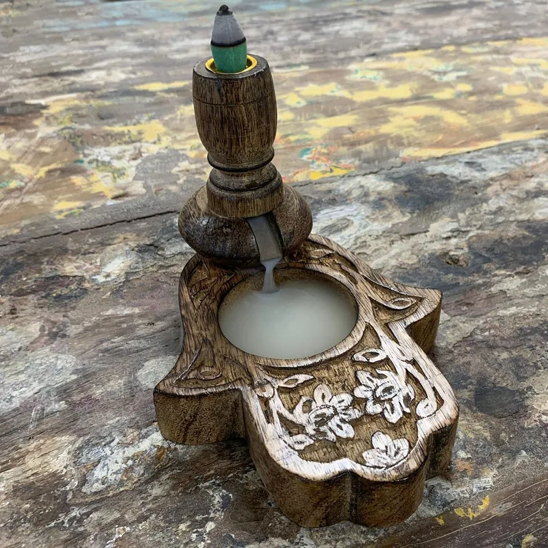 Sm Mango Legno Backflow Bruciatore Hamsa — foto 4