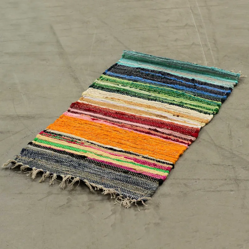 Small Rag Rug 50x90cm premium quality Rainbow Colours — foto 2