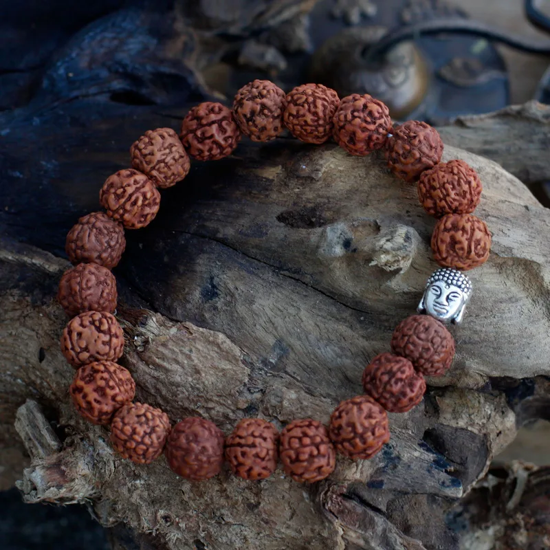 Rudraksha Buddah Bangle Mala - Brown — foto 4