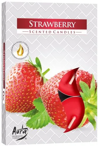 Set of 6 Profumato Tealights - Strawberry