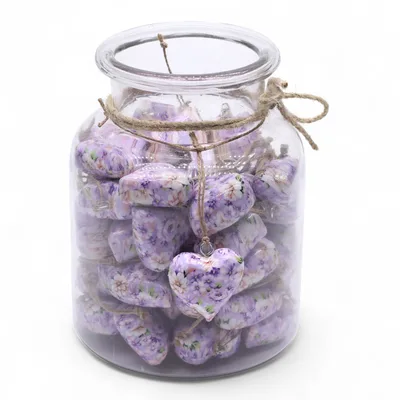 Large Decor Legno Hearts - Purple Fiore — foto 2