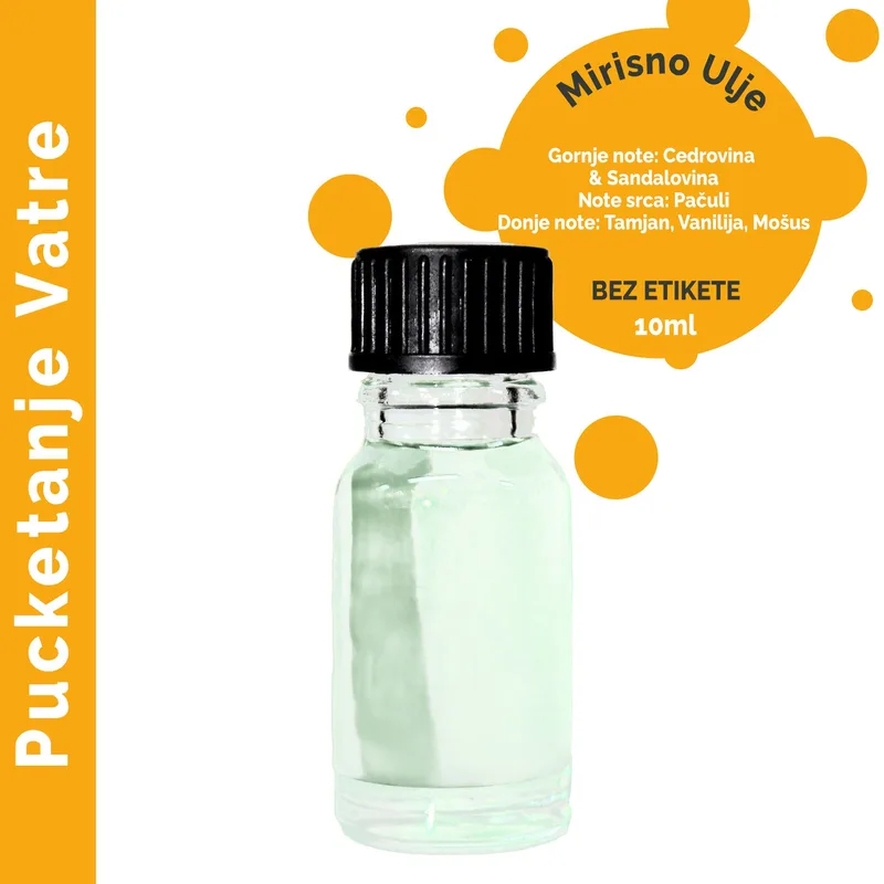 Crackling Log Fire Profumo Olio 10ml Bianco Label — foto 4