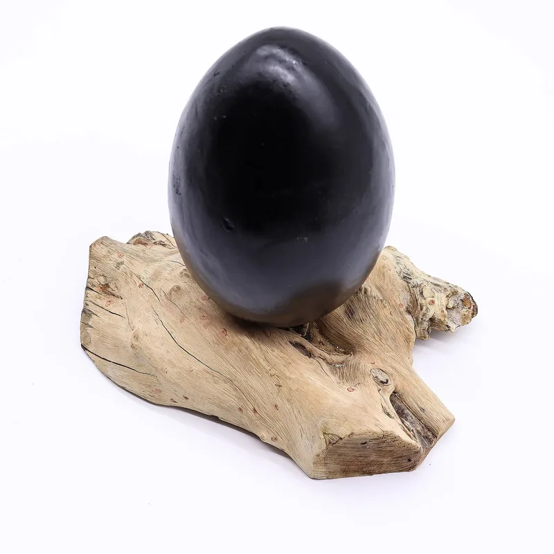 DriftGlow Lamp Crackle Lava Egg Shade Grey — foto 1