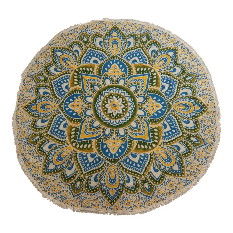 Large Mandala Roundy Art Yellow & Blu — foto 3