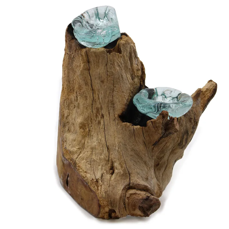 Molton Glass Candela Double Porta on Legno — foto 2