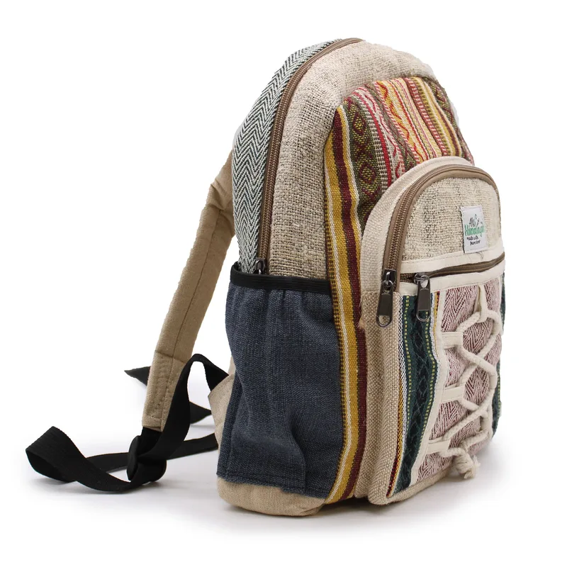 Zaino in Cotone Organico – Stile Corda e Tasche — foto 4