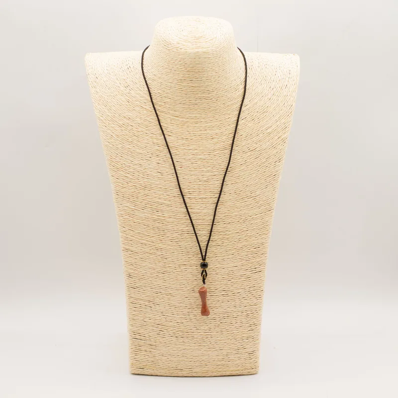 Collana con ciondolo Gemma - Goldstone Osso