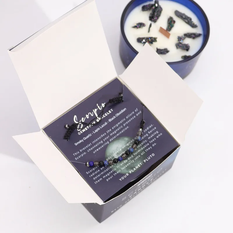 Zodiac Crystal Candela with Gemstone Bracelet Scorpio — foto 1