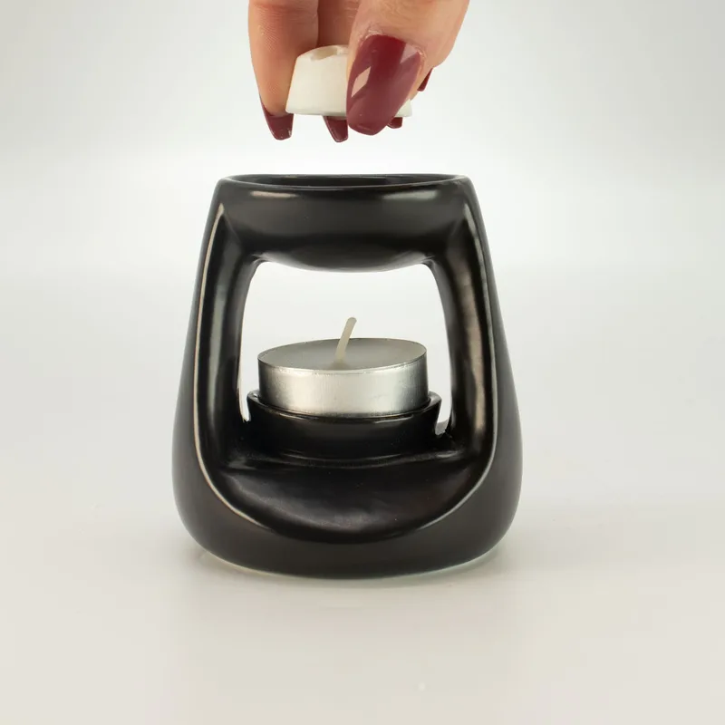 Ceramic Zen Olio Bruciatore - Small Classic - Matt Nero — foto 4