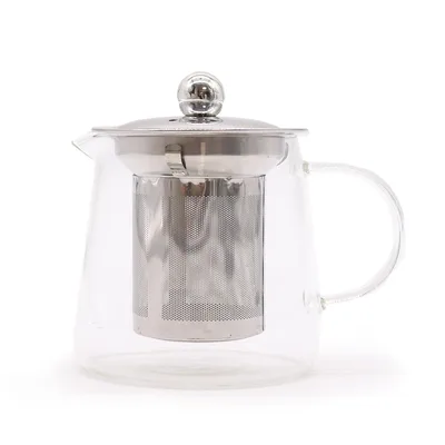 Glass Infuser Teapot Flask Shape 350ml